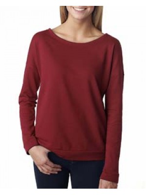 NEXT LEVEL 6931 WOMEN'S FRENCH TERRY L/S SCOOP